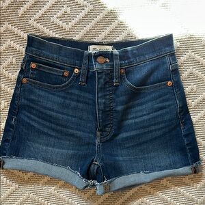Madewell High-Rise Denim Shorts in Danny Wash- Tencel Denim Edition *NWOT